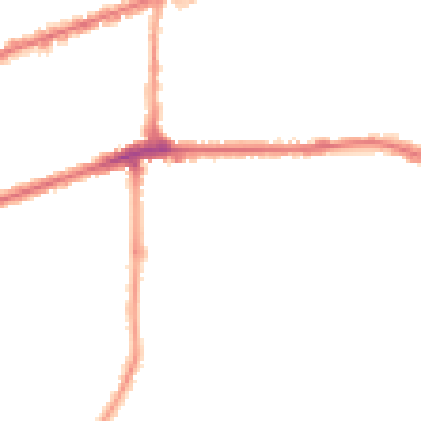 Night-time road noise heatmap for IG3 9SW
