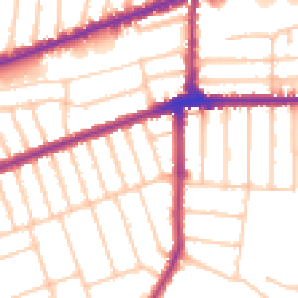 Daytime road noise heatmap for IG3 9SX