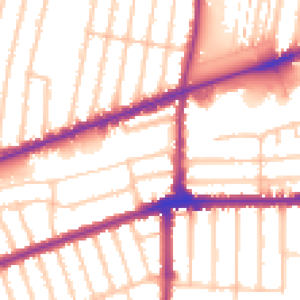 Daytime road noise heatmap for IG3 9XE