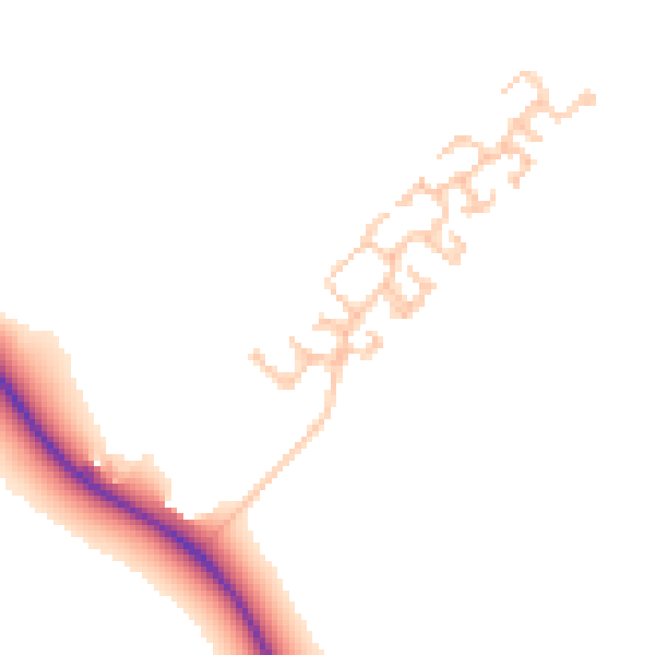 Daytime road noise heatmap for IG7 4FL