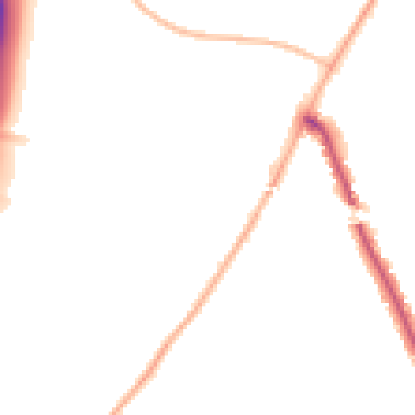 Night-time road noise heatmap for IG7 5AU