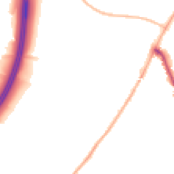 Night-time road noise heatmap for IG7 5BD