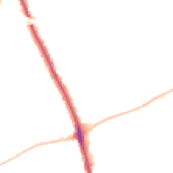Night-time road noise heatmap for IG7 5HA