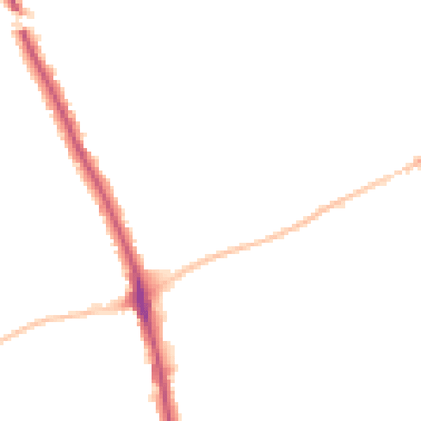 Night-time road noise heatmap for IG7 5HB