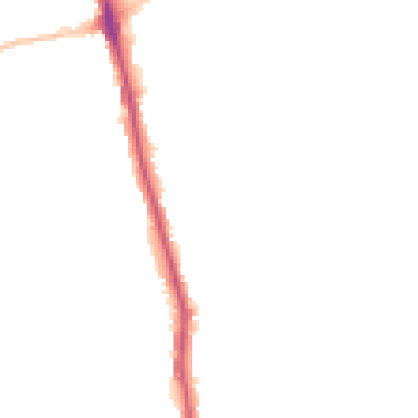 Night-time road noise heatmap for IG7 5LS