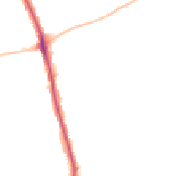 Night-time road noise heatmap for IG7 5NT
