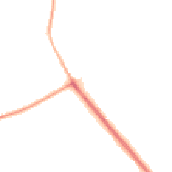 Night-time road noise heatmap for IG7 6EG