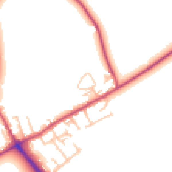Daytime road noise heatmap for IG7 6EX