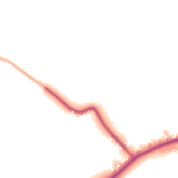 Daytime road noise heatmap for IG7 6LY