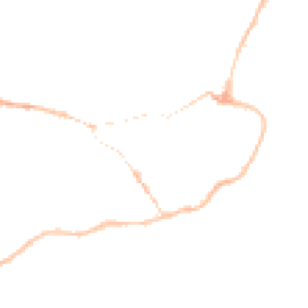 Night-time road noise heatmap for IP12 1AA