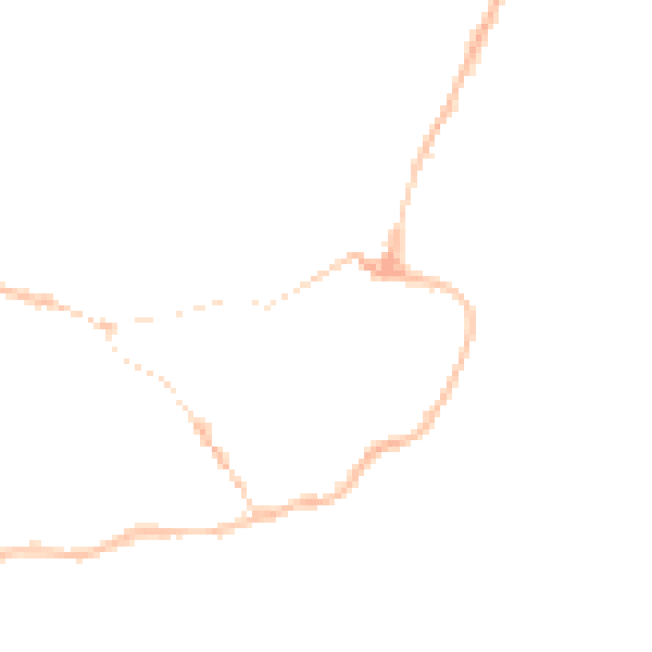 Night-time road noise heatmap for IP12 1AH