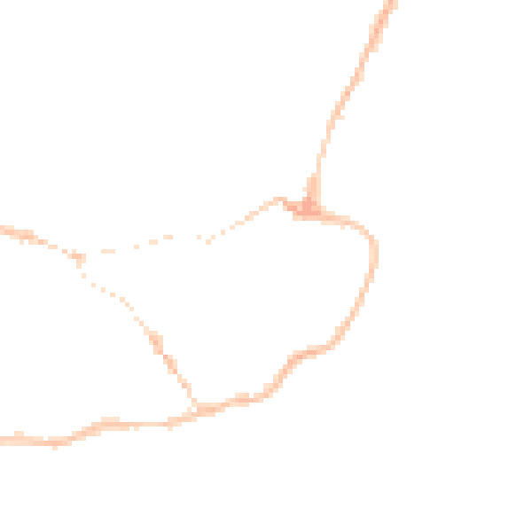 Night-time road noise heatmap for IP12 1AL