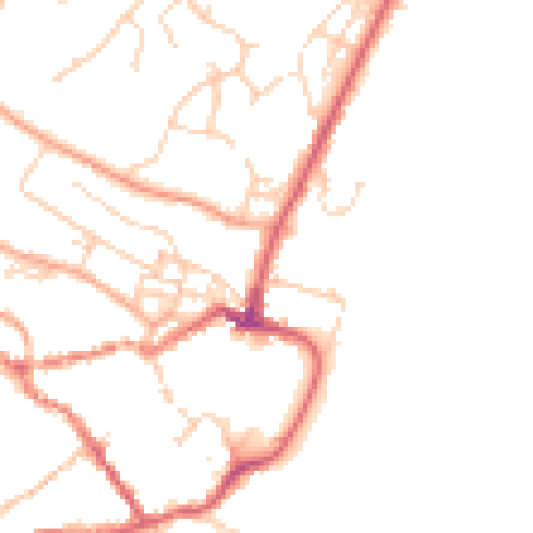 Daytime road noise heatmap for IP12 1AT