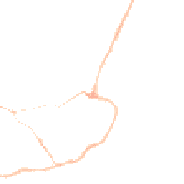 Night-time road noise heatmap for IP12 1AW