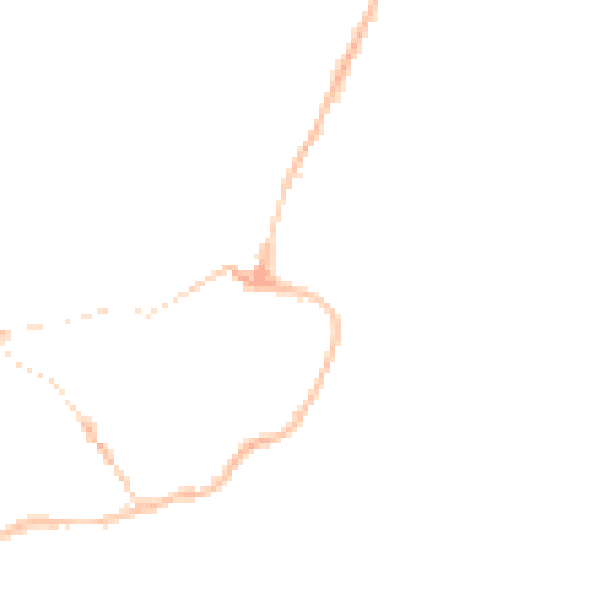 Night-time road noise heatmap for IP12 1BB