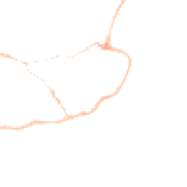 Night-time road noise heatmap for IP12 1BE