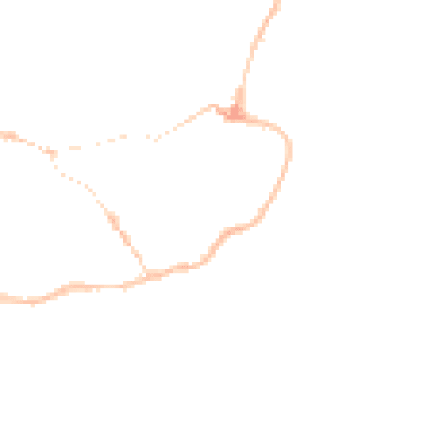 Night-time road noise heatmap for IP12 1BG