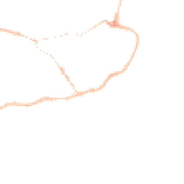 Night-time road noise heatmap for IP12 1BH