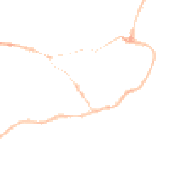 Night-time road noise heatmap for IP12 1BS