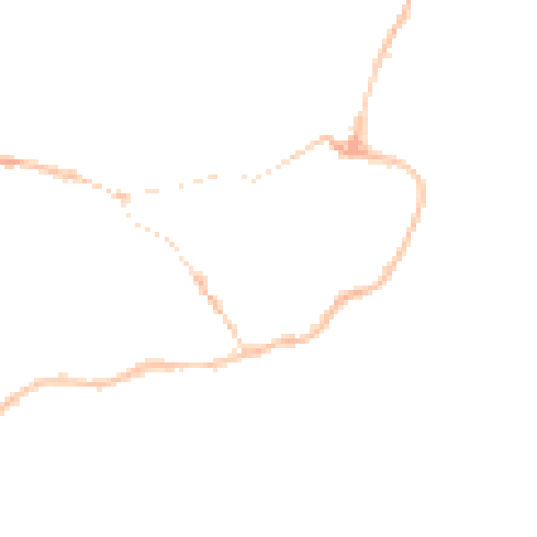 Night-time road noise heatmap for IP12 1BT