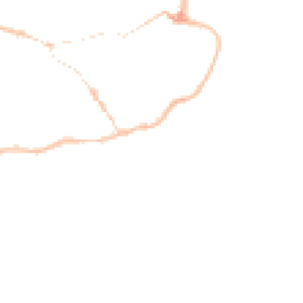 Night-time road noise heatmap for IP12 1BW