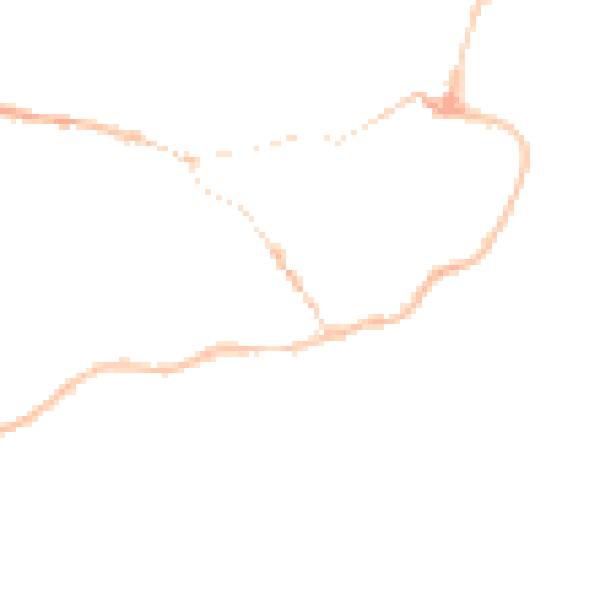 Night-time road noise heatmap for IP12 1BX