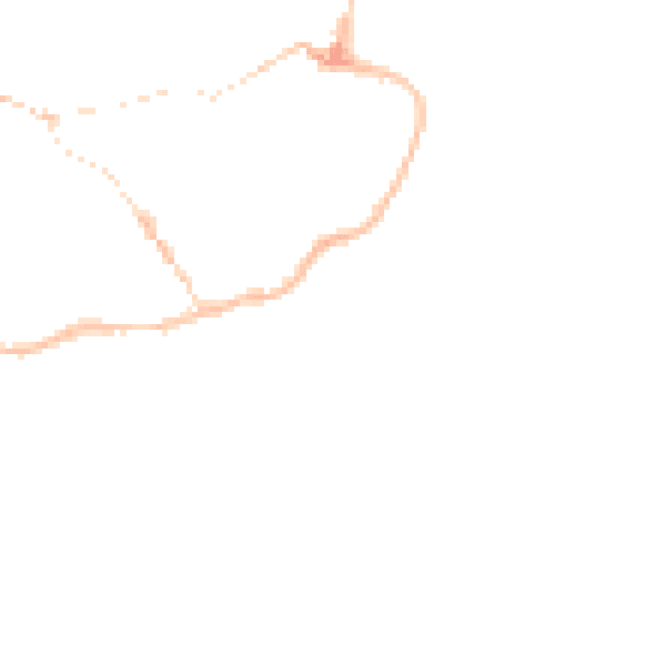 Night-time road noise heatmap for IP12 1BY