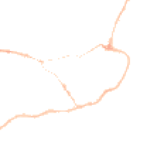 Night-time road noise heatmap for IP12 1DD