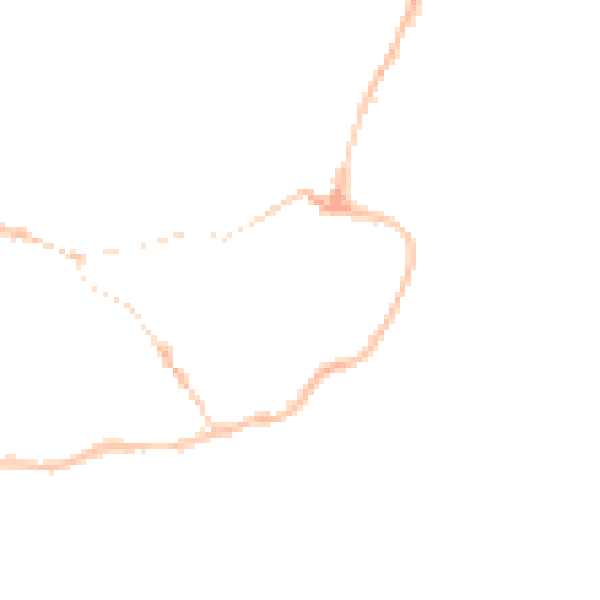 Night-time road noise heatmap for IP12 1DE
