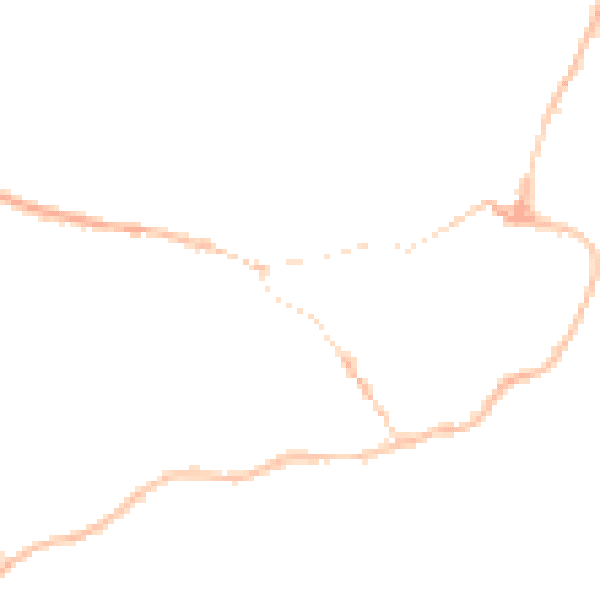 Night-time road noise heatmap for IP12 1DF