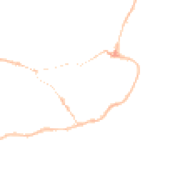 Night-time road noise heatmap for IP12 1DQ