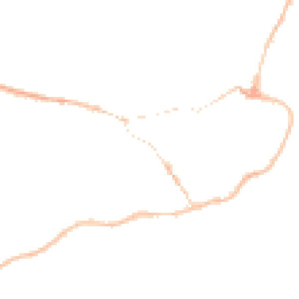 Night-time road noise heatmap for IP12 1DR