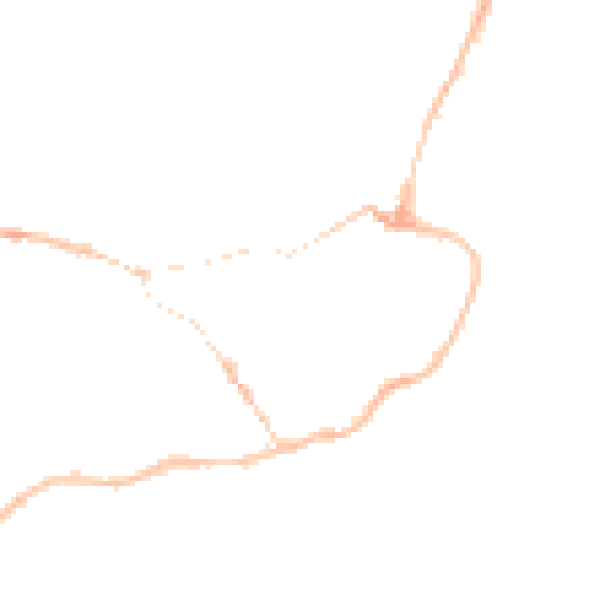 Night-time road noise heatmap for IP12 1DT