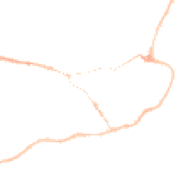 Night-time road noise heatmap for IP12 1DW