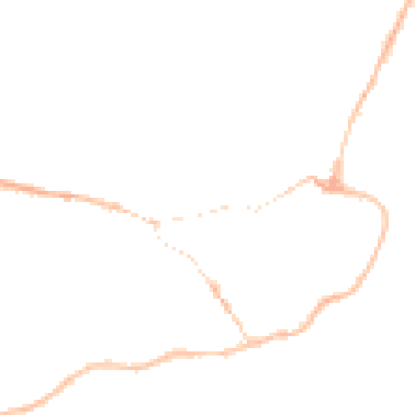 Night-time road noise heatmap for IP12 1DX