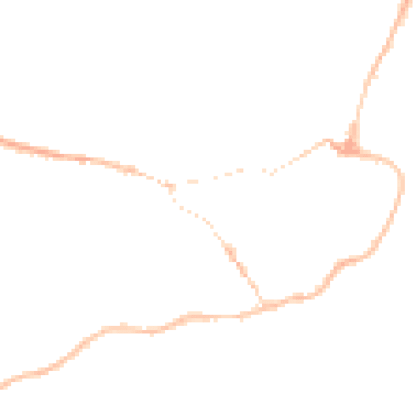 Night-time road noise heatmap for IP12 1EA