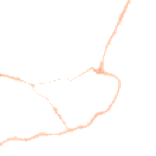 Night-time road noise heatmap for IP12 1EB