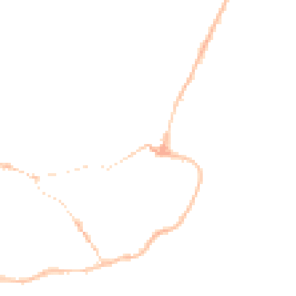 Night-time road noise heatmap for IP12 1ED