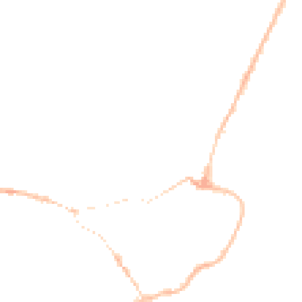 Night-time road noise heatmap for IP12 1EQ