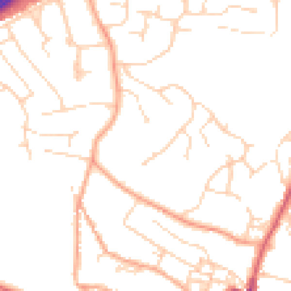 Daytime road noise heatmap for IP12 1FR