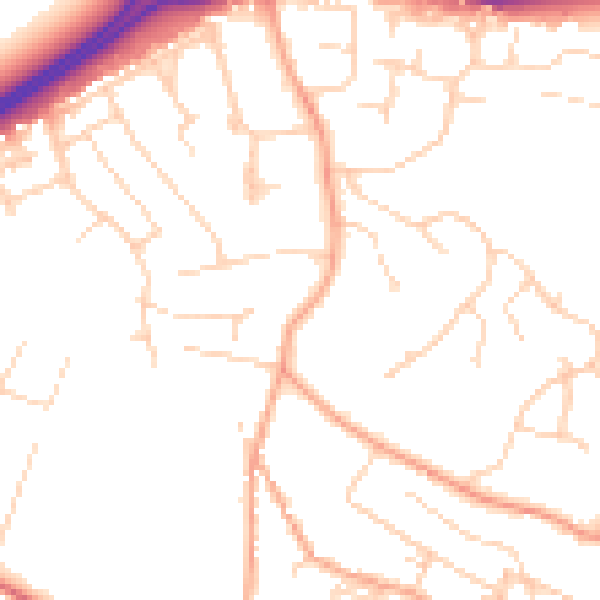 Daytime road noise heatmap for IP12 1JA