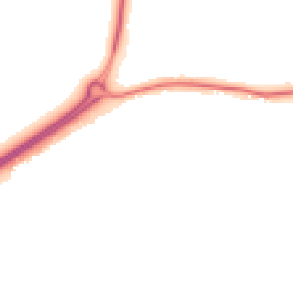 Night-time road noise heatmap for IP12 1JJ