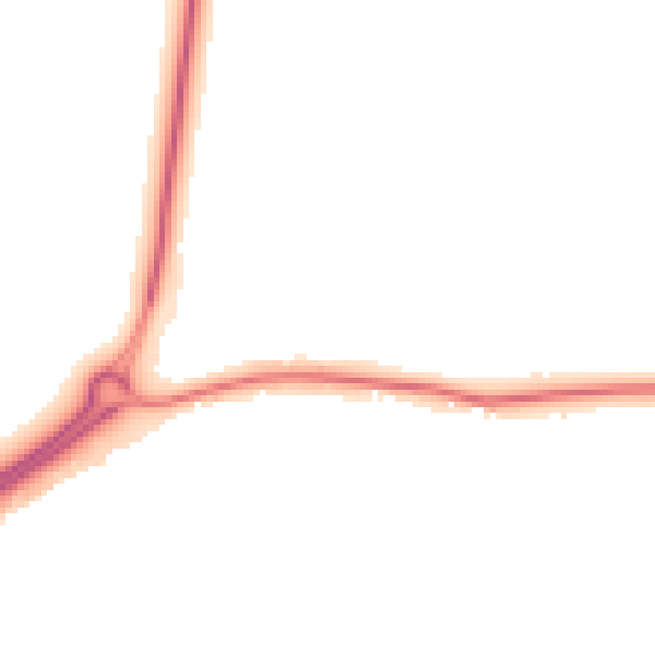 Night-time road noise heatmap for IP12 1NB