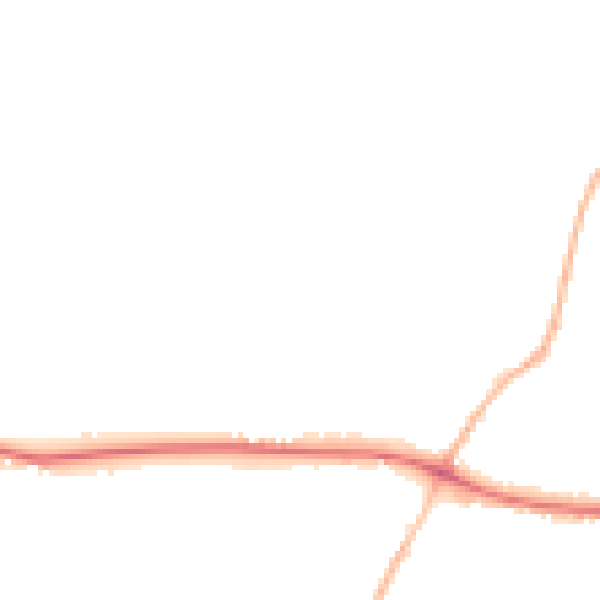 Night-time road noise heatmap for IP12 1RN