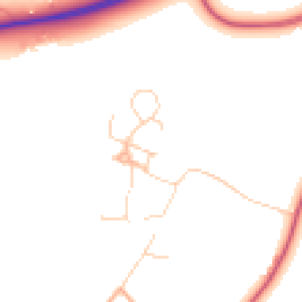 Daytime road noise heatmap for IP12 1SZ