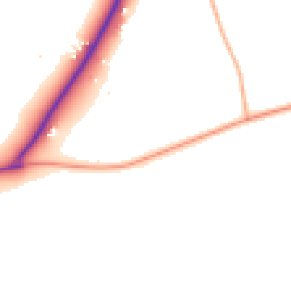 Daytime road noise heatmap for IP12 2PP