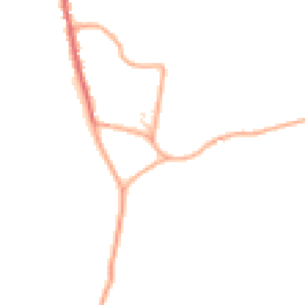 Daytime road noise heatmap for IP12 3AP