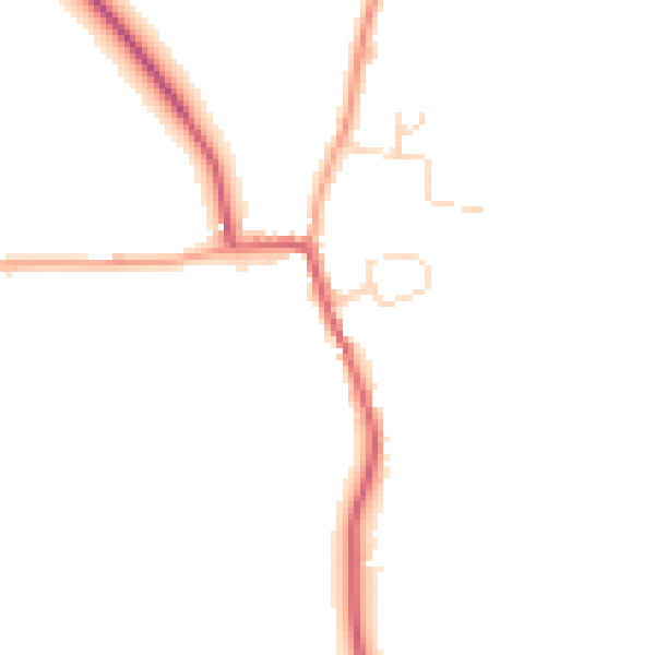 Daytime road noise heatmap for IP12 3BN