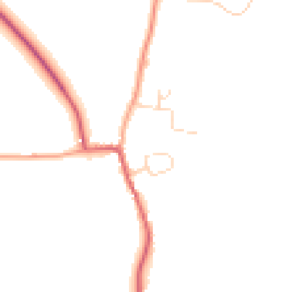 Daytime road noise heatmap for IP12 3BU