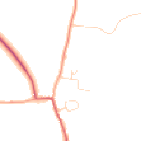 Daytime road noise heatmap for IP12 3BY